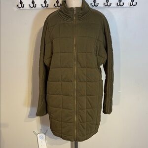 Jackson Rowe Quilted Green Pea Coat